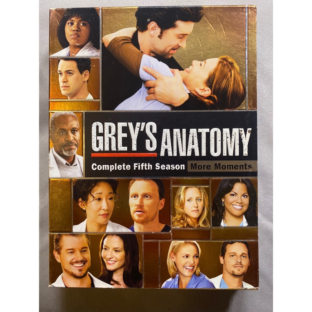 Greys Anatomy Complete Fifth Season More Moments 7-Disc DVD Box Set ABC‎ Studios